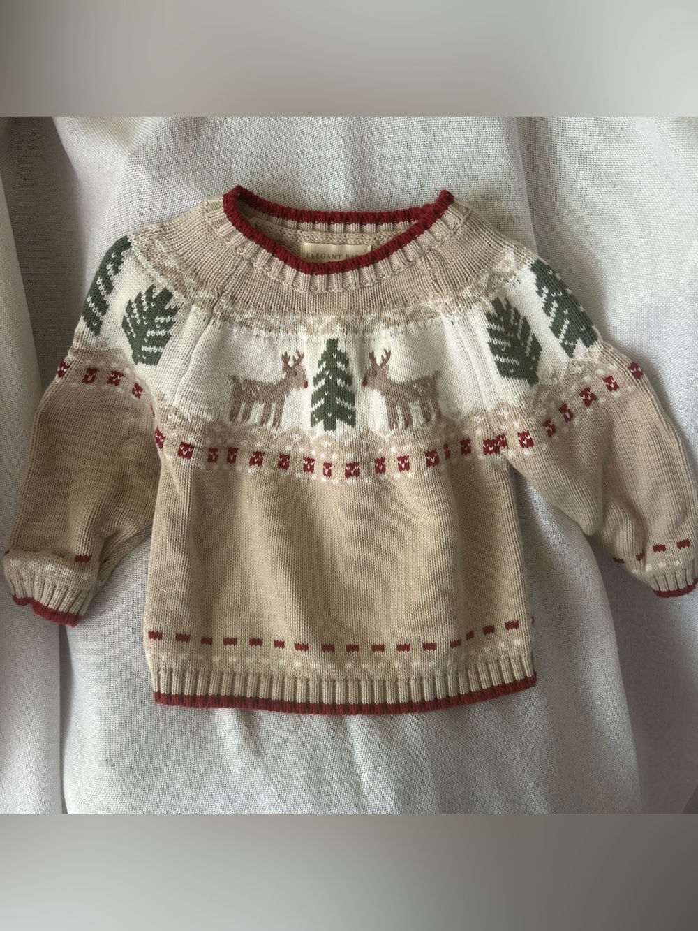 Elegant baby Christmas sweater